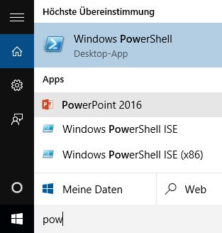 2 PowerPoint starten 3 PowerPoint 2016 anklicken 1 Windows-Startmenü öffnen 2 Im Suchfeld die ersten Buchstaben des App- Namens eintippen, z.