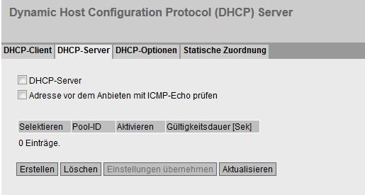 SCALANCE M-800 als DHCP Server 2.