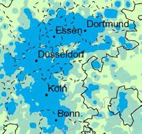 regionaler Lage und Verkehrsanbindung zu Bevölkerungskonzentrationen im Raum mit funktionaler Bedeutung Essen Düsseldorf