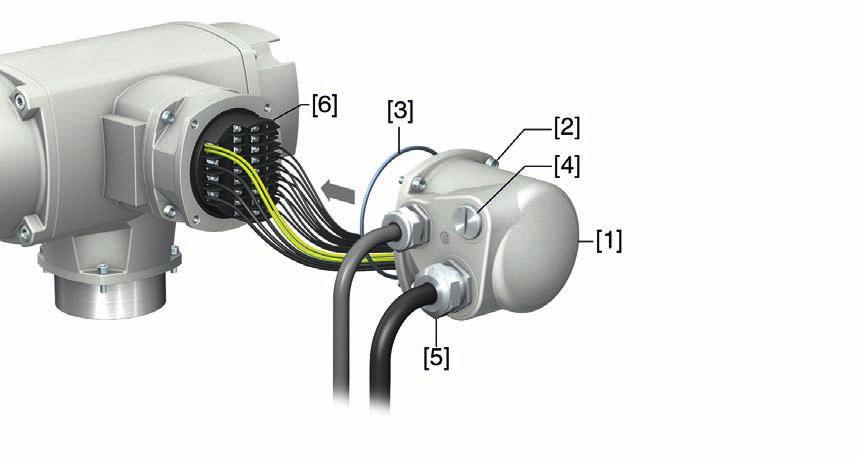 ACExC 01.2 Intrusive Modbus RTU Elektroanschluss Information Bei Ringtopologie erfolgt eine automatische Terminierung, sobald die AUMATIC mit Spannung versorgt wird.