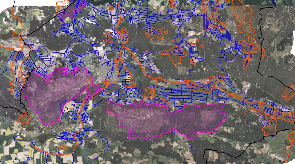 Vorstellung Landkreis Teltow- Fläming Übersicht (mittlerer Teil) mit Gewässern, SPA- und FFH- Gebieten -
