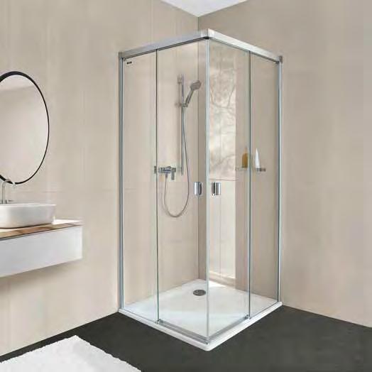 BELLA VITA 3C MODELLE ÜBERBLICK Teilgerahmte Duschwandserie Innovative Glasführung Optional mit Soft-Close Funktion 752340 erhältlich Einfachste Reinigung Geradliniges Design, ohne sichtbare