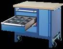 This means that the workbench can be used as either a mobile or stationary unit.