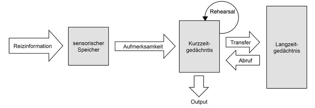 5.2 Lern- und Leistungsprobleme Teil 5 5.2.10 Arbeitsgedächtnis und Lernstörungen das damalige Wissen über die Aufnahme und Verarbeitung von Informationen sowie die Einspeicherung von Informationen