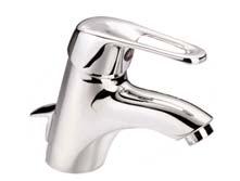 3/8, in chrom 100,00 Euro Single lever basin mixer with ceramic cartridge with drain assembly pop up