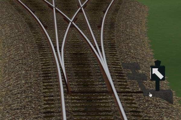 Weitere Varianten des Gleisbaus mit meinen "animierten Weichen": Wir bauen eine Gleisverbindung mit 4,5 Metern Gleisabstand: Wir setzen ein Gleisstück, bauen nun, wie oben erläutert die