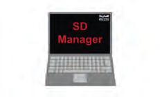 SD-Manager Software für einen Desktop oder Laptop zur Konfiguration über einen SmartLighting- Controller von: 13 SmartLighting-Leuchten mit integriertem Wireless-Modul Schalter/Taster mit