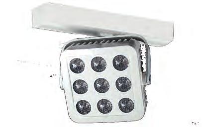 42 Zoom SD Strahlerleuchte: Leuchtenmodule aus Aluminium mit eckiger Blende.
