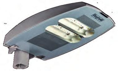 SmartDriver 1for7 LED-Treiber Montagearten Technische Daten Montage: Mastaufsatz (60 mm) Gehäuse: Aluminium, pulverbeschichtet, grau (RAL 7040) Reflektor: Aluminium, hochglänzend Scheibe: Hartglas, 4