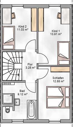 134 m², verteilt auf 5 Zimmer