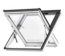 Rauchabzugsfenster GGU/GGL für geometrische Öffnungsfläche Ohne Windleitblech Notausstieg Rauchabzugsfenster GGU/GGL GGL in Holz (7 Größen) in weiß und klar lackiert GGU in Kunststoff (7 Größen)