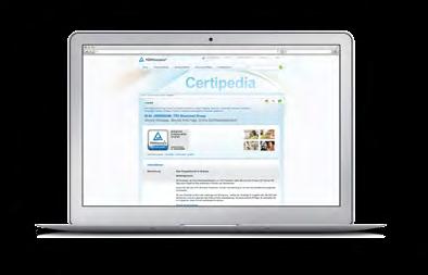 mit Ihrem Eintrag in unserer Online-Zertifikatsdatenbank Certipedia.