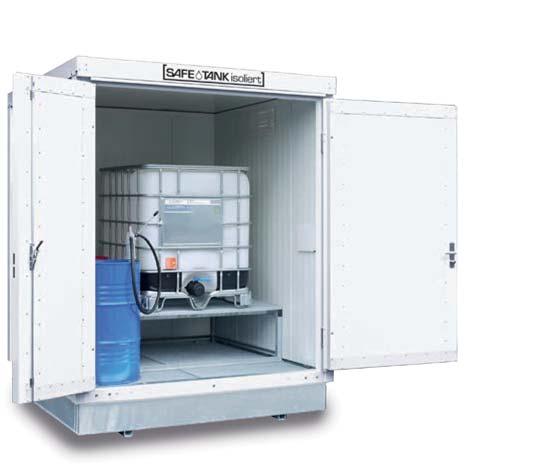 000 l 1 1 oder Lagerkapazität Fässer à 200 l 9 9 Gitterrost belastbar bis (kg/m²) 1.000 1.