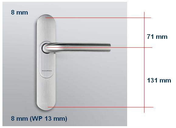 4 Ausführungen 17 / 148 Es können somit Einsteckschlösser mit Entfernungsmaßen (Achsabständen) von 46 mm bis 98,5 mm (evtl.