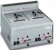 Serie 600 Gas Doppelfritteuse, Gas 600 x 600 x 290 mm, 2 x 8-Liter-Becken, 13,2 kw, 47 kg GL8+8B 2.