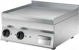 570,00 Elektro Grillplatte, glatt 600 x 600 x 295 mm, 7,8 kw, 400 V, 51 kg glatt OFT66EL / 1.