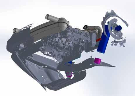 Technische Entwicklung unserer Auspuffanlagen 3D-Scans des Motorraums