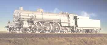 06, Gebirgs-Schnellzuglokomotive, Bauzustand 1918 schwarz/schwarz, 2 Dom Version, Tender 4 achsig FS 691, Italienische Staatsbahnen (96800H)