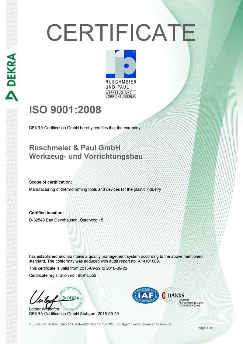 : 80915552 Lothar Weihofen DEKRA Certification GmbH Stuttgart; 29.09.2015 DEKRA Certification GmbH * Handwerkstraße 15 * D-70565 Stuttgart * www.