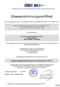 Umweltmanagement nach der neuen Norm DIN EN ISO 14001:2005 durch ALL-CERT - Oberlaindern, Erstzertifizierung 1999,