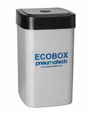 ECOBOX 1 Öl-Wasser-Trenner für Volumenströme bis 1,6 m³/min Merkmale und Vorteile Exzellente Leistung Zweistufige Filtration mit modernen Adsorptionsmedien Weniger als 15 ppm Ölgehalt im Wasser nach