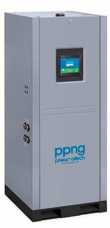 PPNG 6-68 HE Stickstoffgenerator mit Druckwechseladsorption Merkmale und Vorteile Hochmoderne Energiesparsteuerung Reduzierter Luftverbrauch bei geringem Stickstoffbedarf Kompensiert schwankende