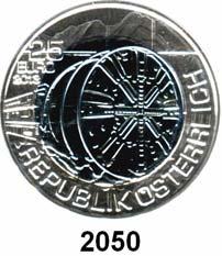 .. Prägefrisch Orig. 50,- 2049 25 EURO 2012 (Bi-Metall Silber/Niob).