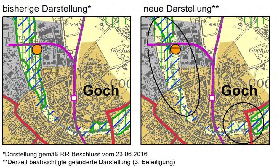 Rahmen der Beteiligung zum Regionalplan durch die untere Naturschutzbehörde des Kreises Kleve und die Stadt Goch angeregt sowie durch das LANUV bestätigt.