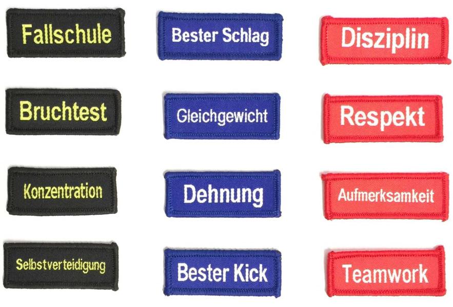 Motivationspatches Anerkennungs-Abzeichen / Skill Patch für das Kampfsporttraining!