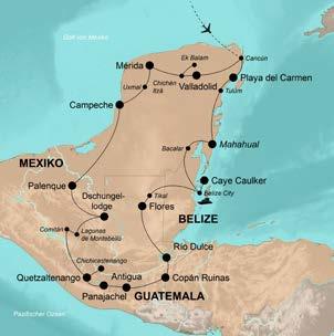 Tag 22 Rückflug nach Deutschland Adíos Mexico Je nach Abflugzeit hast du noch ein paar Stunden Zeit in Playa del Carmen, bevor wir nach Cancún fahren und von dort zurück nach Deutschland fliegen.