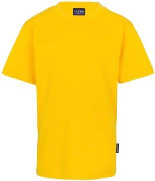 Pos. 4 HA210 Kinder T-Shirt: klassisches T-Shirt aus feinem, mittelschwerem Single Jersey aus ringgesponnener und gekämmter Baumwolle, Halsbündchen verstärkt,
