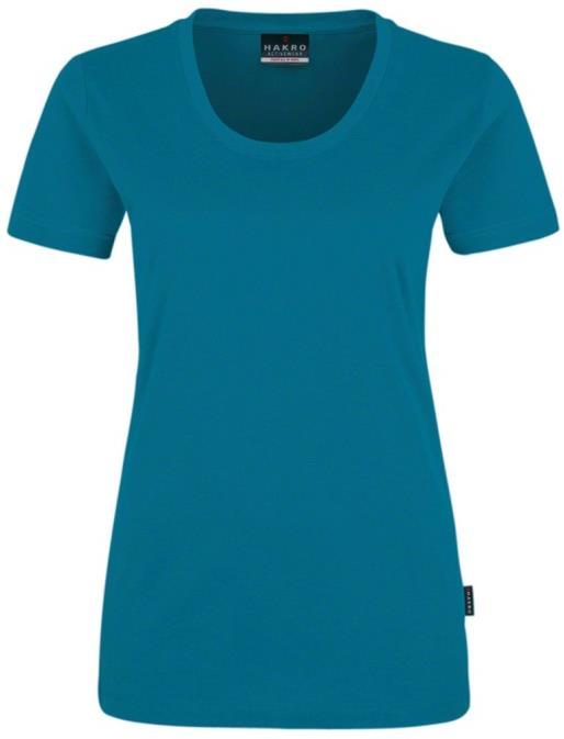 Pos. 6 HA127 Damen T-Shirt: klassisches T-Shirt aus feinem, mittelschwerem Single Jersey aus ringgesponnener und gekämmter