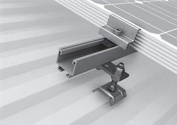 K2 Solarbefestiger System Anwendung: Dach mit Wellfaserzementeindeckung, Wellblech und Trapezblechdach Unterkonstruktion: Holz,Stahl, und Stahlbeton Ihre Vorteile: Bewährtes Befestigungssystem für