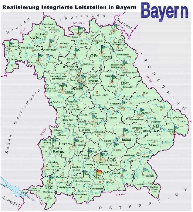 Anzahl der ILS in Bayern In Bayern gibt 26 Integrierte Leitstellen Quelle: Bayerisches Staatsministerium des Innern und für
