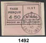 3 geschnitten)...viii bis X 20,- 1491 1945, Febr.
