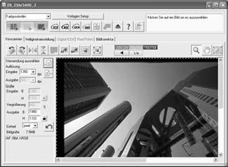 Während des Vorscans wird bei einem Bild, dass nach der Erstellung eines Index-Scans im Vorscan-Fenster angezeigt wird, kein Autofokus angewendet.