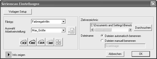 Batch Scan Utility -Software Mit der Batch Scan Utility -Software können Sie eine große Anzahl von Bildern scannen.
