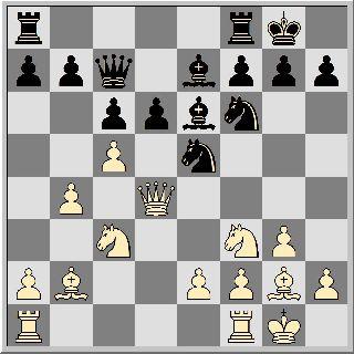 Kxg2 Schwarz hat keine Kompensation für die Figur, es bleibt nur die Hoffnung auf die weiße Zeitnot. 30...Tf5 31.Se4 Te6 32.Dxe6 Tf2+ 33.Kxf2 Lxe6 34.Sxg5 Lf5 35.Tf3 Dc8 36.Tg1 h6 37.Sf7+ Kh7 38.