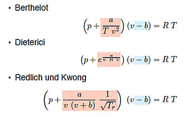 83 Verbesserte Zustandsgleichungen i i (1945) SRK => Redlich, Kwong, Soave (1972) (p +