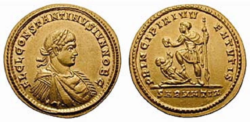 Lot number: 379 Price realized: 48,000 CHF CONSTANTINVS II. als Caesar No.
