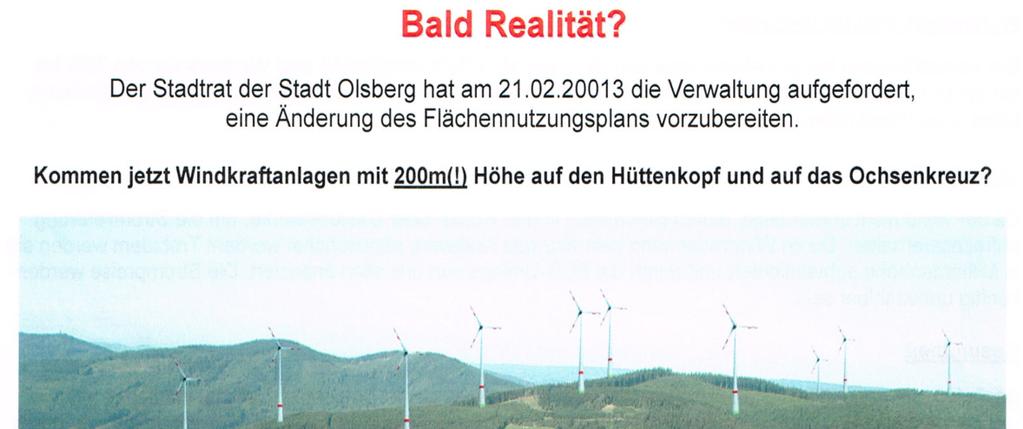 Windkraft in Südwestfalen Kampf um