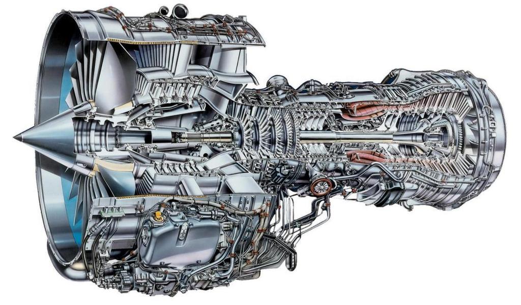 Triebwerks-Aufbau Die Hauptkomponenten am Beispiel der V2500 Niederdruckturbine