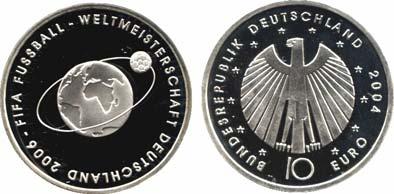 16,- Offizieller Gedenkmünzensatz 2003 2925 497 bis 503 10 EURO 2003 SATZ 6 Stück im Blister.