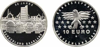 Offizieller Gedenkmünzensatz 2006 2984 518 bis 523 10 EURO 2006 SATZ 5 Stück im Blister.