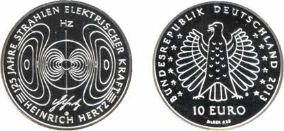 16,- Offizieller Gedenkmünzensatz 2013 3109 578 bis 584 10 EURO 2013 SATZ 5 Stück im .