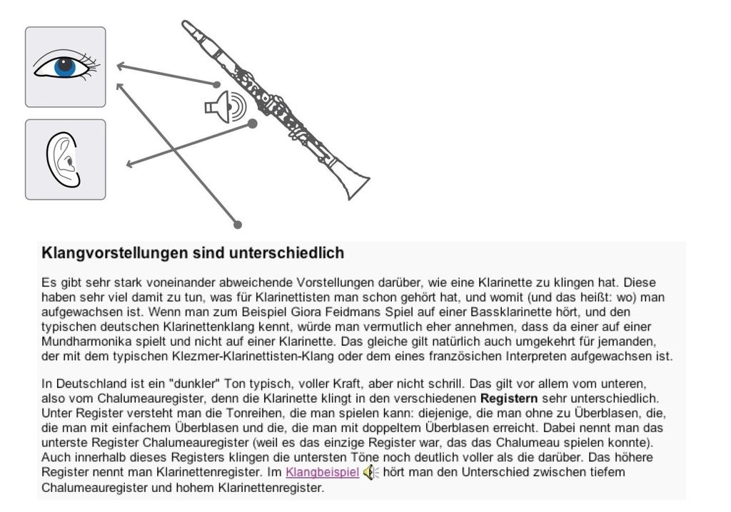 10. Beispiel: Die Klarinette 10.1 und -Technik Format: Bild: Photo Format: Ton: Musik 10.