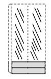 Frontgestaltungen für Kleiderschranksystem,, und 5 eschreibung / Maße PG PG ür in ochglanz (Frontentausch gegen ür furniert) 670 770 0, 0, 0, 0, itte Position angeben (z.
