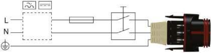 MAGNA Installation Anschlussbeisiele Netzanschluss bei den Ausführungen mit Stecker Sicherung ( A, träge) Externer Schalter ELCB TM 77 7 Abb.