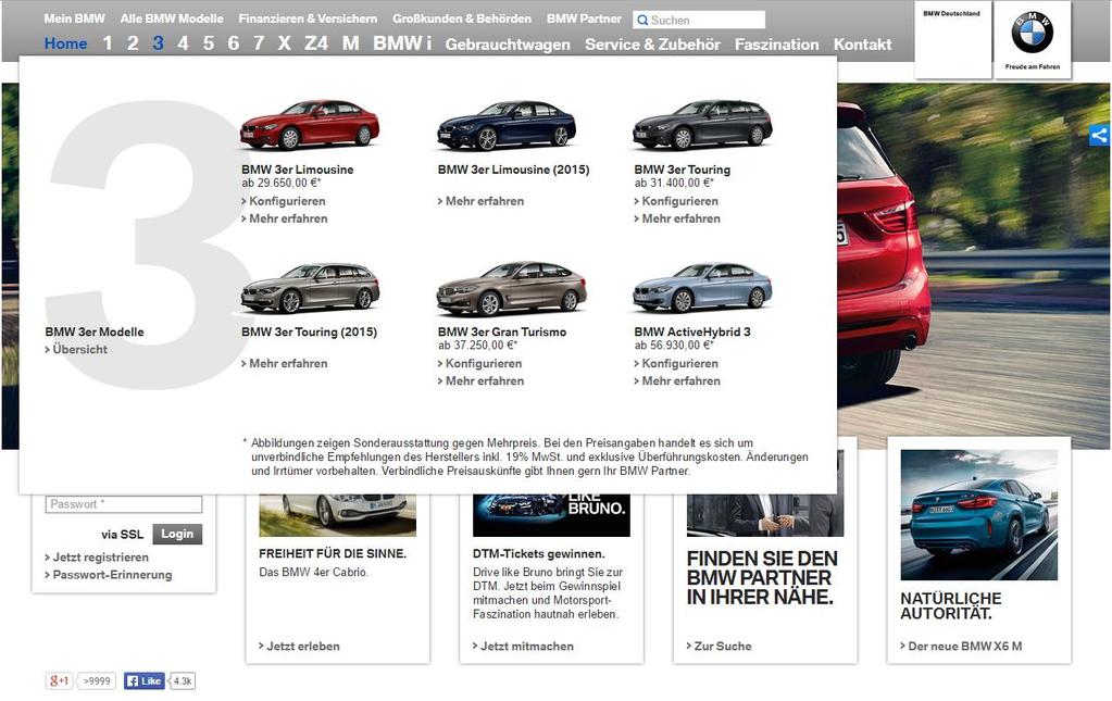Desktop-Fokus bei BMW & Skoda» (Sehr) ausführliche