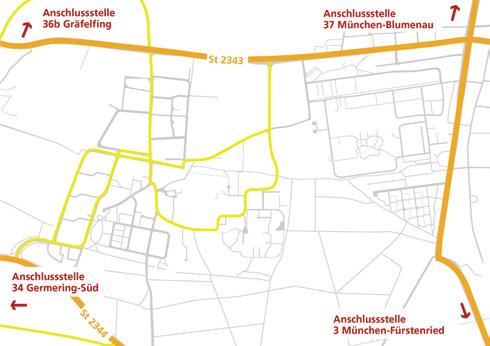 Straße/M21, Würmtalstraße/St 2063 oder Waldwiesenstraße Isolierte Ansiedlung